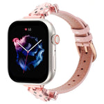 سوار ساعة من الجلد الطبيعي برأس نمر، لساعات Apple Watch مقاسات 46مم / 49مم / 45مم / 44مم، لساعات Apple Watch مقاسات 42مم / 41مم / 40مم / 38مم