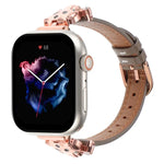 سوار ساعة من الجلد الطبيعي برأس نمر، لساعات Apple Watch مقاسات 46مم / 49مم / 45مم / 44مم، لساعات Apple Watch مقاسات 42مم / 41مم / 40مم / 38مم