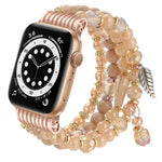 سوار ساعة بسلسلة خرز مع شرابة، لساعات Apple Watch مقاسات 46مم / 49مم / 45مم / 44مم، لساعات Apple Watch مقاسات 42مم / 41مم / 40مم / 38مم