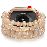 سوار ساعة بسلسلة خرز مع شرابة، لساعات Apple Watch مقاسات 46مم / 49مم / 45مم / 44مم، لساعات Apple Watch مقاسات 42مم / 41مم / 40مم / 38مم