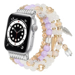 سوار ساعة بسلسلة خرز مع شرابة، لساعات Apple Watch مقاسات 46مم / 49مم / 45مم / 44مم، لساعات Apple Watch مقاسات 42مم / 41مم / 40مم / 38مم