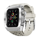 غطاء معدني درع RedPepper مدمج مع سوار سيليكون، لساعات Apple Watch مقاسات 44مم / 45مم