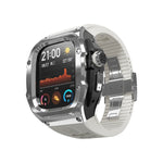غطاء معدني من RedPepper Armor مع سوار ساعة سيليكون مدمج، لساعة Apple Watch Ultra 3 / 2 / 1 مقاس 49مم