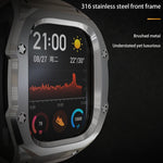 غطاء معدني من RedPepper Armor مع سوار ساعة سيليكون مدمج، لساعة Apple Watch Ultra 3 / 2 / 1 مقاس 49مم