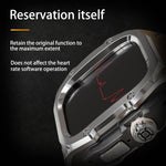 غطاء معدني من RedPepper Armor مع سوار ساعة سيليكون مدمج، لساعة Apple Watch Ultra 3 / 2 / 1 مقاس 49مم