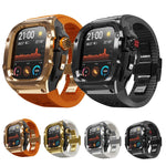 غطاء معدني من RedPepper Armor مع سوار ساعة سيليكون مدمج، لساعة Apple Watch Ultra 3 / 2 / 1 مقاس 49مم