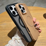 غطاء هاتف MagSafe بملمس جلدي مثلج، لأجهزة iPhone 13، iPhone 12، iPhone 12 Pro Max، iPhone 12 Pro، iPhone 11 Pro Max، iPhone 11، iPhone 11 Pro