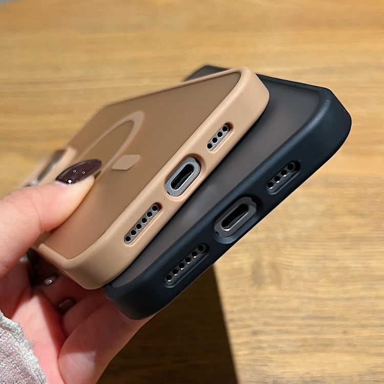 غطاء هاتف MagSafe بملمس جلدي مثلج، لأجهزة iPhone 13، iPhone 12، iPhone 12 Pro Max، iPhone 12 Pro، iPhone 11 Pro Max، iPhone 11، iPhone 11 Pro