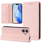 غطاء هاتف جلدي مغناطيسي RC01 قابل للطي مزدوج مع خاصية RFID، لهواتف iPhone 16 Pro، iPhone 16 Plus، iPhone 16، iPhone 15 Pro Max، iPhone 15 Pro، iPhone 15 Plus