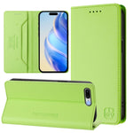 غطاء هاتف جلدي RFID مغناطيسي قابل للطي المزدوج RC01، لـ iPhone 7 Plus / 8 Plus