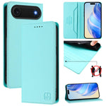 غطاء هاتف من الجلد مع شفط مغناطيسي مزدوج الطي و RFID، لأجهزة iPhone 17e / 16e، iPhone 17 Pro Max، iPhone 17 Pro، iPhone 17، iPhone Air، iPhone 16 Pro Max