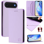 غطاء هاتف من الجلد مع شفط مغناطيسي مزدوج الطي و RFID، لأجهزة iPhone 17e / 16e، iPhone 17 Pro Max، iPhone 17 Pro، iPhone 17، iPhone Air، iPhone 16 Pro Max