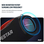 مكبر صوت بلوتوث محمول خارجي HOPESTAR A60 بقوة 100 واط مقاوم للماء بمعيار IPX6 مع ميكروفون