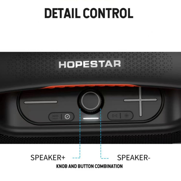 مكبر صوت بلوتوث محمول خارجي HOPESTAR A60 بقوة 100 واط مقاوم للماء بمعيار IPX6 مع ميكروفون