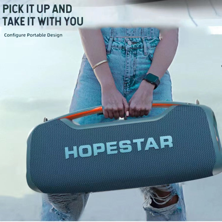 مكبر صوت بلوتوث محمول خارجي HOPESTAR A60 بقوة 100 واط مقاوم للماء بمعيار IPX6 مع ميكروفون