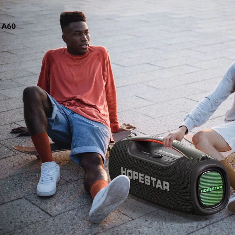 مكبر صوت بلوتوث محمول خارجي HOPESTAR A60 بقوة 100 واط مقاوم للماء بمعيار IPX6 مع ميكروفون
