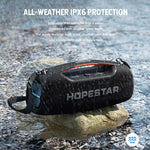 مكبر صوت بلوتوث محمول خارجي HOPESTAR A60 بقوة 100 واط مقاوم للماء بمعيار IPX6 مع ميكروفون
