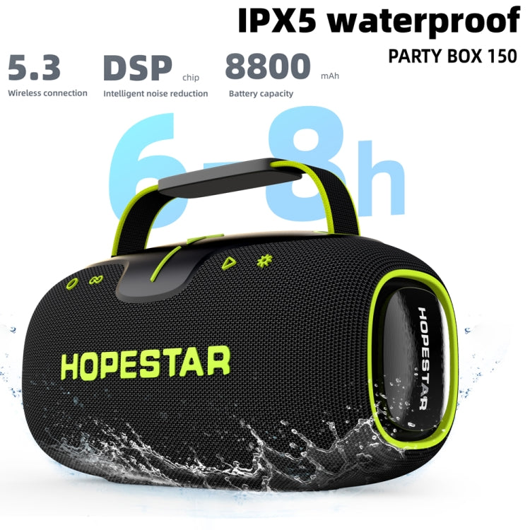 مكبر صوت بلوتوث محمول خارجي HOPESTAR Party Box 150 بقوة 40 واط مقاوم للماء بمعيار IPX5