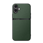 غطاء هاتف من جلد الليتشي مع حماية كاملة ومغناطيسية ومقاوم للصدمات، لأجهزة iPhone 17e / 16e، iPhone 17 Pro Max، iPhone 17 Pro، iPhone 17، iPhone Air، iPhone 16 Pro Max، iPhone 16 Pro، iPhone 16 Plus