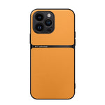 غطاء هاتف من جلد الليتشي المغناطيسي مع تغطية كاملة ومقاوم للصدمات، لهواتف iPhone 16، iPhone 15 Pro Max، iPhone 15 Pro، iPhone 15 Plus، iPhone 15، iPhone 14 Plus، iPhone 14، iPhone 14 Pro