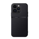 غطاء هاتف من جلد الليتشي المغناطيسي مع تغطية كاملة ومقاوم للصدمات، لهواتف iPhone 16، iPhone 15 Pro Max، iPhone 15 Pro، iPhone 15 Plus، iPhone 15، iPhone 14 Plus، iPhone 14، iPhone 14 Pro