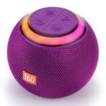 مكبر صوت بلوتوث لاسلكي محمول صغير T&G TG683 مع ضوء أجواء LED خارجي، TG683
