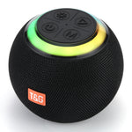 مكبر صوت بلوتوث لاسلكي محمول صغير T&G TG683 مع ضوء أجواء LED خارجي، TG683