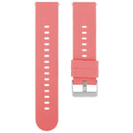 Solid Color Steel Buckle Silicone Watch Band, 18mm, 19mm, 20mm