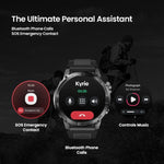 Zeblaze Stratos 2 Plus ساعة ذكية صحية ورياضية بشاشة بحجم 1.43 بوصة، مقاومة للماء حتى 3 ATM، مع GPS، Stratos 2 Plus