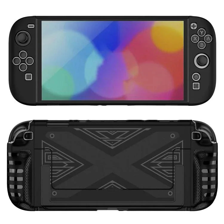 غطاء حماية قابل للفصل بنمط X مع حامل، لـ Nintendo Switch 2