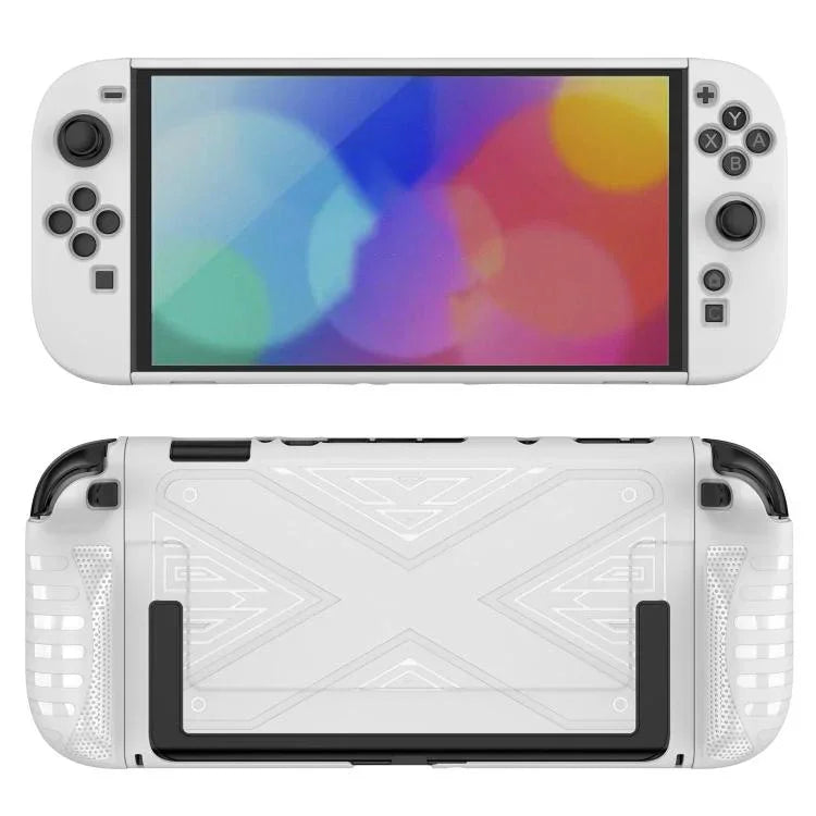 غطاء حماية قابل للفصل بنمط X مع حامل، لـ Nintendo Switch 2