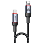 Yesido CA182 PD27W 3A كابل بيانات شحن USB-C / Type-C إلى 8 دبابيس، الطول: 1.2م، CA182