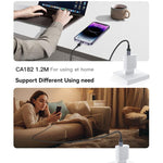 Yesido CA182 PD27W 3A كابل بيانات شحن USB-C / Type-C إلى 8 دبابيس، الطول: 1.2م، CA182