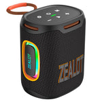 مكبر صوت بلوتوث مقاوم للماء بقوة 25 واط Zealot S122 مع إضاءة RGB خارجية IPX6