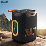 مكبر صوت بلوتوث مقاوم للماء بقوة 25 واط Zealot S122 مع إضاءة RGB خارجية IPX6