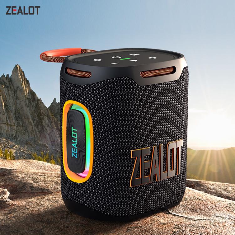 مكبر صوت بلوتوث مقاوم للماء بقوة 25 واط Zealot S122 مع إضاءة RGB خارجية IPX6