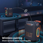 مكبر صوت بلوتوث مقاوم للماء بقوة 25 واط Zealot S122 مع إضاءة RGB خارجية IPX6