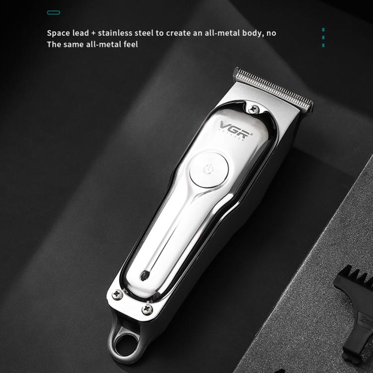 ماكينة حلاقة شعر كهربائية USB بشفرة فولاذ كربوني 5 واط VGR V-071