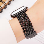 سوار ساعة من الفولاذ المقاوم للصدأ بست سلاسل، لساعات Apple Watch مقاسات 46مم / 49مم / 45مم / 44مم، لساعات Apple Watch مقاسات 42مم / 41مم / 40مم / 38مم