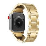 سوار ساعة من الفولاذ المقاوم للصدأ بثلاث خرزات بنمط خيط الموجة، لساعات Apple Watch مقاسات 46مم / 49مم / 45مم / 44مم، لساعات Apple Watch مقاسات 42مم / 41مم / 40مم / 38مم