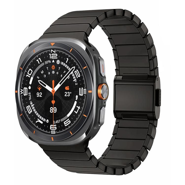 سوار ساعة من الفولاذ المقاوم للصدأ مع إبزيم نورمان من الخيزران، لساعات Samsung Galaxy Watch Ultra 47mm / Ultra 2025