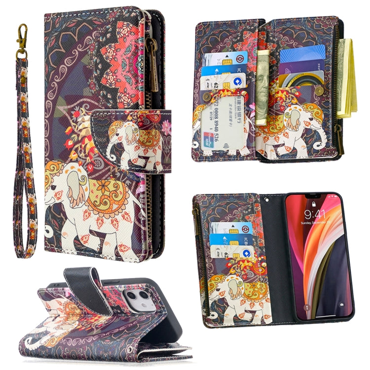 Colored Drawing Pattern Zipper Horizontal Flip Leather Case with Holder & Card Slots & Wallet, For iPhone 12 mini, For iPhone 12 / 12 Pro, For iPhone 12 Pro Max