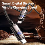 كابل بيانات REMAX C01-AL مضفر من النايلون USB إلى 8 دبابيس بقوة 3 أمبير، الطول: 1.2 متر، USB إلى 8 دبابيس