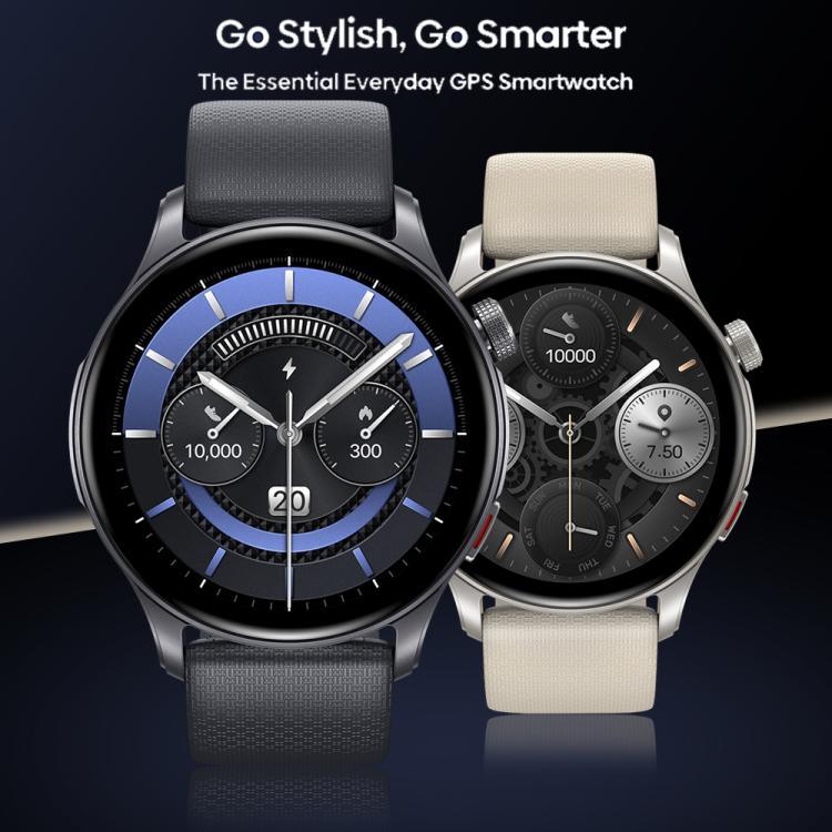 ساعة ذكية Zeblaze Btalk 3 مع GPS وشاشة AMOLED عالية الدقة 1.43 بوصة، دعم مكالمات بلوتوث