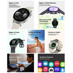 ساعة ذكية Zeblaze Btalk 3 مع GPS وشاشة AMOLED عالية الدقة 1.43 بوصة، دعم مكالمات بلوتوث