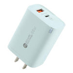 شاحن سريع AR-PD12 بقوة 65 واط QC3.0 USB و USB-C / Type-C PD، قابس الولايات المتحدة، قابس الولايات المتحدة