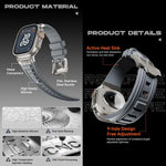 Kalebol High Stretch Silicone Armor Watch Band, For Apple Watch 46mm / 49mm / 45mm / 44mm