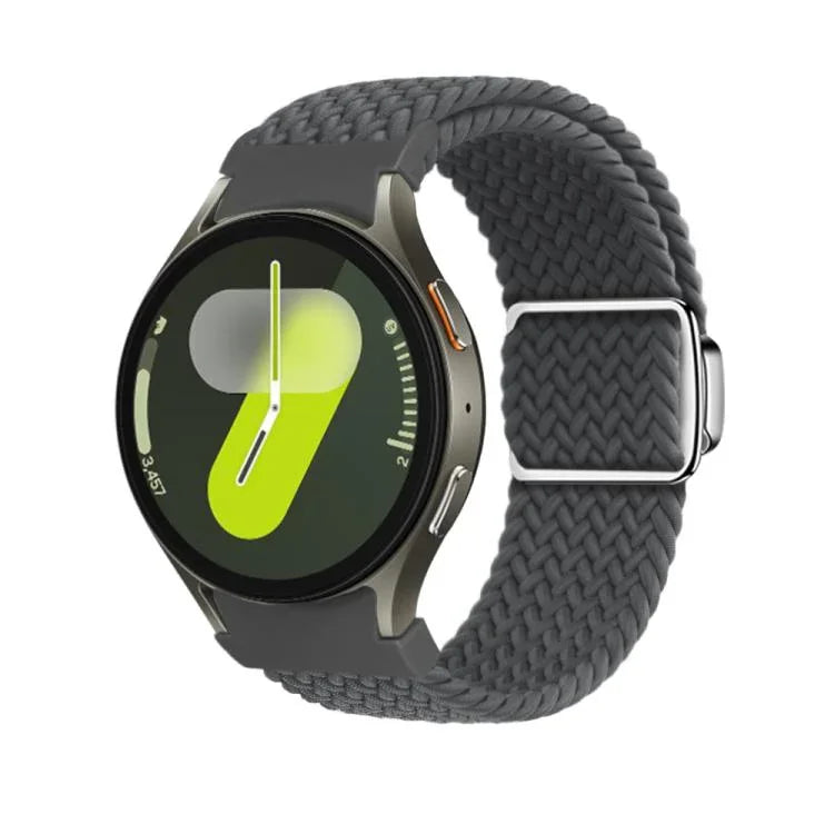 Kalebol Button Braided Loop Magnetic Buckle Watch Band, For Samsung Galaxy Watch 5 Pro / 6 / 7