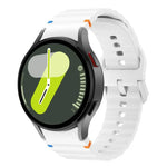سوار ساعة سيليكون بتطريز موجي من كاليبول، لسامسونج جالاكسي ووتش 7 / 6 / 5 / 4