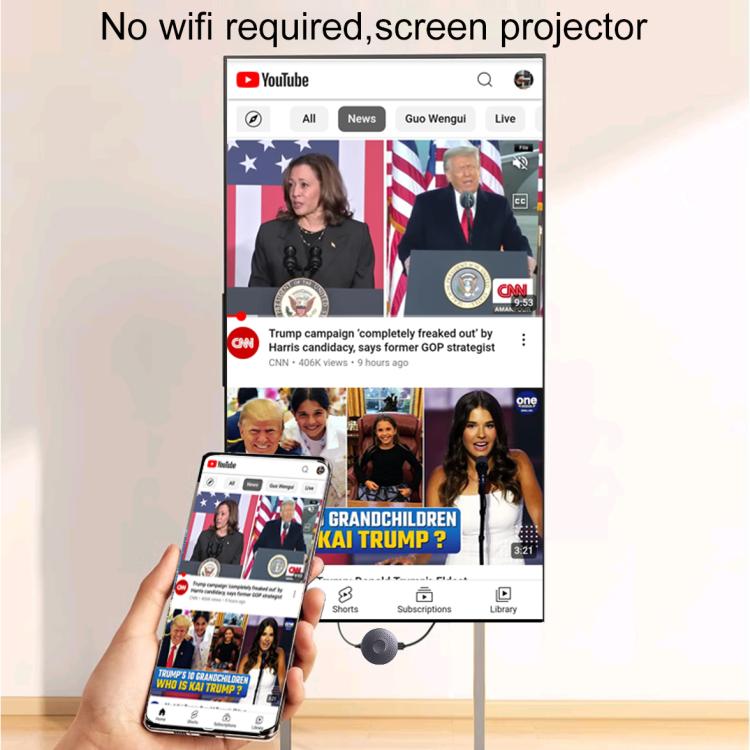 جهاز عرض شاشة لاسلكي Measy A30 بدقة 1080P HD HDMI للهاتف والكمبيوتر، 1080P